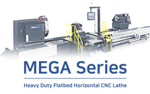Heavy Duty Large Flatbed CNC Lathe, MEGA Series